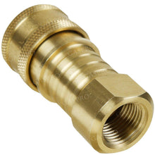 GASPRO Propane/Natural Gas Quick-Connect Brass Fitting 3/8Inch Female Pipe Thread x 3/8Inch Male Flare Quick Connect Disconnect for Natural Gas Quick Connect Hose Kit