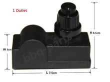 Hongso IBC310 (1 Outlet) Universal Gas BBQ Grill Ignitor Electrode Push Button Replacement Spark Generator "AAA" Battery Push Button Ignitor Gas Grill Replacement