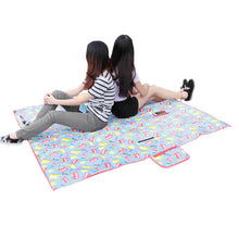 Multi-purpose Waterproof Picnic Blanket Rug Baby Crawl Mat Playmat Cute Cartoon Theme Foldable Portable Outdoor Travel Beach Camping Mat Blanket, Easy to Clean