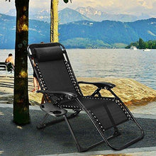 Zero Gravity Chair Oversized, 2 Pack EZcheer Supports up to 430lbs Patio Lounge Chair,XL Folding Portable Office Beach Recliner Chair With Cup Holder