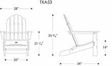 Trex Outdoor Furniture Cape Cod Folding Adirondack Chair, Stepping Stone