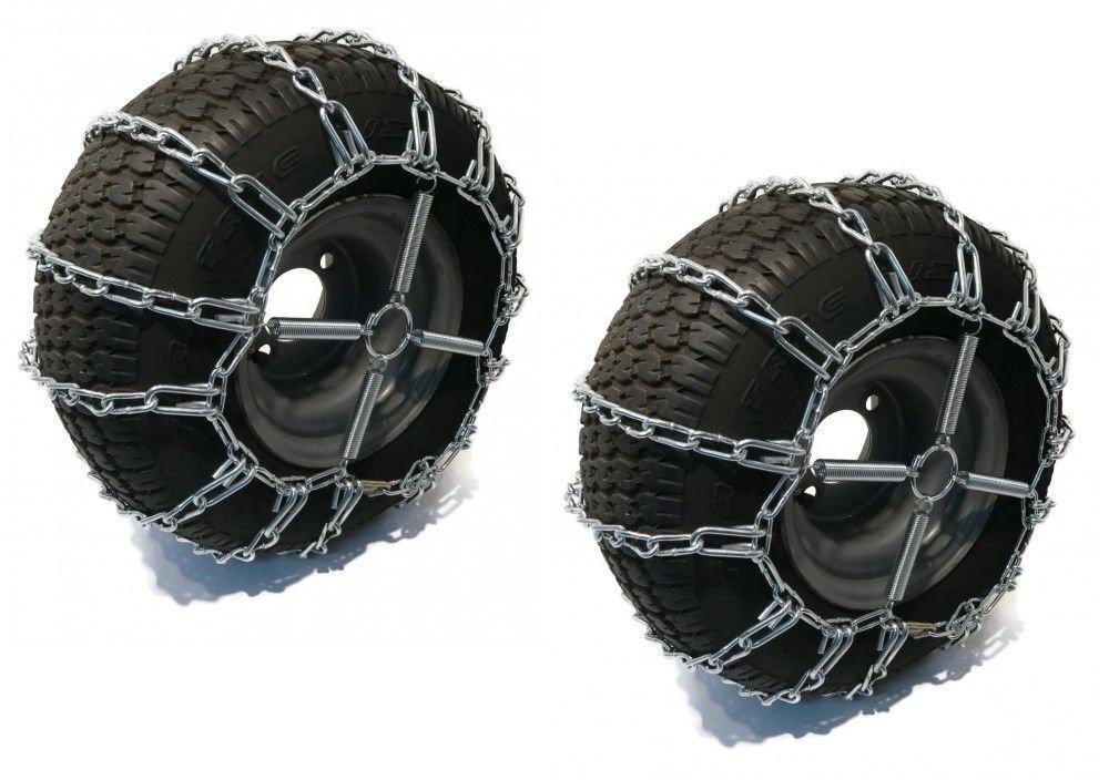 2 Link TIRE CHAINS and TENSIONERS 13x5x6 for Garden Tractors / Riders / Snowblower by The ROP Shop