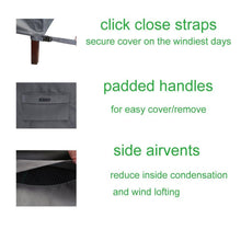Patio Watcher Patio Chair Cover All Weather Protective Patio Furniture Cover Stack 6 Outdoor Chair Cover(Grey)
