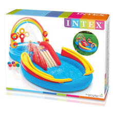 Intex Rainbow Ring Inflatable Play Center, 117" X 76" X 53", for Ages 2+