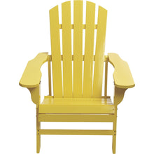 Classic Yellow Painted Wood Adirondack Chair