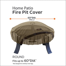 Classic Accessories Hickory Heavy Duty Round Fire Pit Cover - Durable and Water Resistant Patio Cover, Large (55-198-012401-EC)