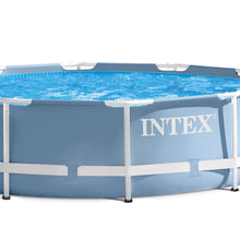 Intex 10' x 30" Prism Frame Round Above Ground Family Summer Swimming Pool