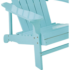 Classic Turquoise Painted Wood Adirondack Chair