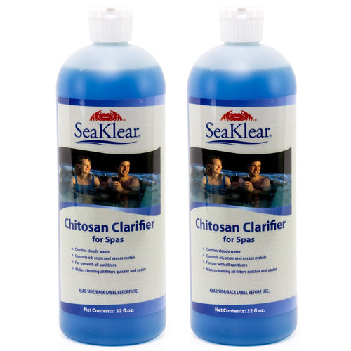 2-Pack Sea Klear Natural Clarifier for Spas and Hot Tubs - 2 Quarts (64 oz. total)