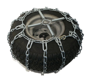 2 Link TIRE CHAINS and TENSIONERS 13x5x6 for Garden Tractors / Riders / Snowblower by The ROP Shop