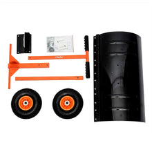 Snow Shovel, Ohuhu Adjustable Wheeled Snow Pusher, Heavy Duty Rolling Snow Plow Shovels, Efficient Snow Plow Snow Removal Tool【UPGRADED VERSION】