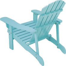 Classic Turquoise Painted Wood Adirondack Chair