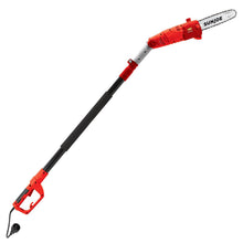 Snow Joe SWJ803E-RED 10" 8-Amp Multi-Angle Telescopic Electric Pole Chain Saw, Red