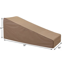 Finnhomy Outdoor Chaise Lounge Chair Covers Patio Waterproof Furniture Cover Large Folding Heavy Duty Weather/ Fade Resistant, 78" x 30" x 31"