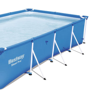 Bestway Steel Pro 157 x 83 x 32&quot; Rectangular Frame Above Ground Swimming Pool