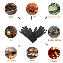 BBQ Cooking Glove 932&deg;F Extreme Heat Resistant oven gloves For Cooking, Grilling, Baking