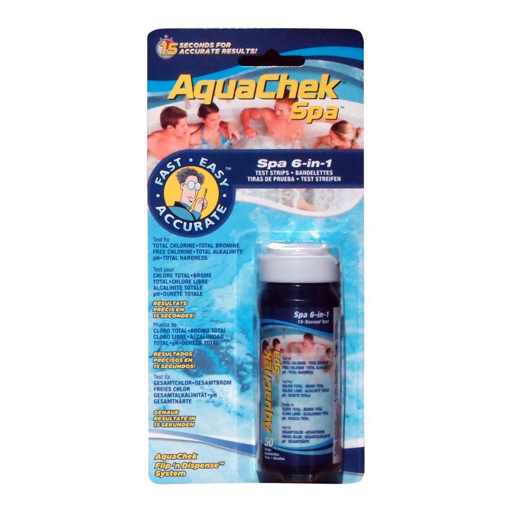 AquaChek 552244 6-in-1 Test Strips for Spas and Hot Tubs