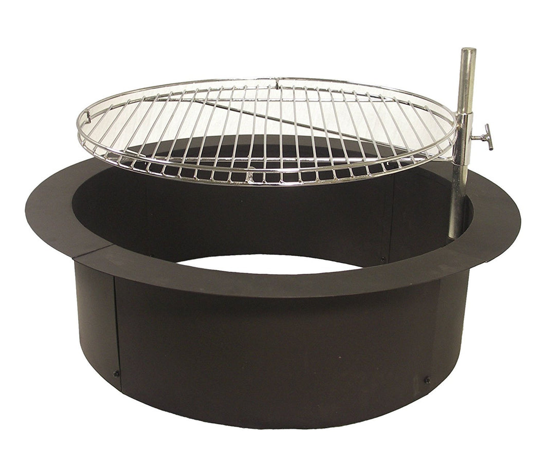 Catalina Creations Heavy Duty Fire Ring with Cooking Grate