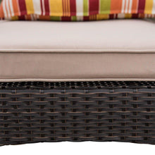Sundale Outdoor Deluxe Wicker Adirondack Chair Outdoor Patio Yard Furniture All-weather with Cushion and Pillow