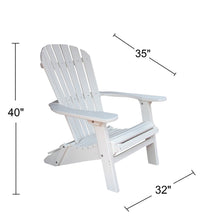 Phat Tommy Recycled Poly Resin Folding Deluxe Adirondack Chair &ndash; Durable and Patio Furniture, White