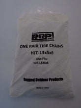 New PAIR 2 Link TIRE CHAINS 13x5x6 for Garden Tractors / Riders / Snowblower by The ROP Shop