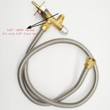 MENSI Gas fire pit safety control valve (WORK WITH thermocouple ONLY) with inlet and outlet 3/8&rdquo;Male flare thread Solenoid valve CSA certified