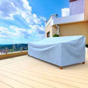 Budge All-Seasons Outdoor Patio Sofa Cover, Extra Extra Large (Blue)