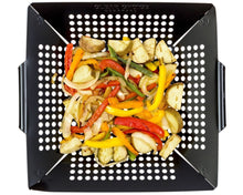 Vegetable Grill Basket BBQ Grill Pan Quesadilla Topper - Non Stick Barbecue Accessories also for Chicken Meat Fish from Clear Choice Cookware