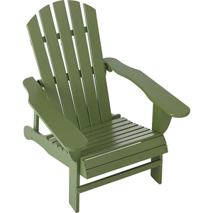 Classic Sage Painted Wood Adirondack Chair