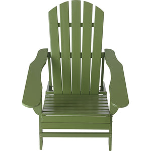 Classic Sage Painted Wood Adirondack Chair