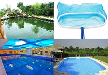 Sabuy Heavy Duty Deep-Bag Swimming Pool Leaf Net Skimmer Rake with Nylon Medium Fine Mesh for Cleaning Swimming Pools, Hot Tubs, Spas and Fountains (Blue, 18 Inch)
