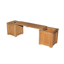 Backyard Discovery All Cedar Patio Bench with Planters