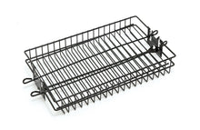 Adjustable Cover Rotisserie Non-stick Steel Basket in Black with Basting Brush