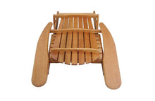 Solid Eucalyptus Wood Foldable Adirondack Chair in Natural Color. Ergonomic design and Can be folded for storage or bringing to picnics by Amayo Home