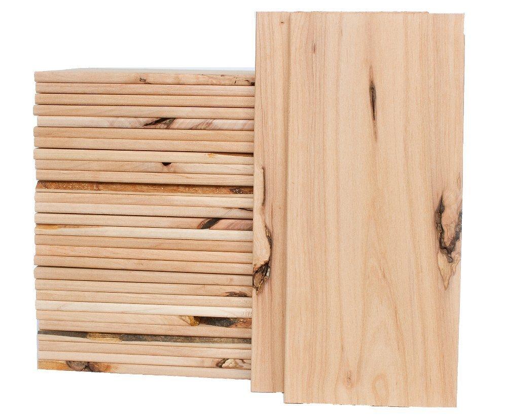 Alder Grilling Planks 30-Pack for Cooking White Fish, Vegetables, Pork and Chicken - Size for 2 - 4 Servings (5"x11") - Pacific Alder Seconds