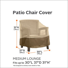 Classic Accessories Veranda Patio Lounge/Club Chair Cover - Durable and Water Resistant Patio Furniture Cover, Medium (55-643-011501-00)