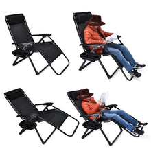 Zero Gravity Chair Oversized, 2 Pack EZcheer Supports up to 430lbs Patio Lounge Chair,XL Folding Portable Office Beach Recliner Chair With Cup Holder