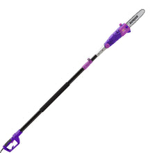 Snow Joe SWJ803E-PRP 10" 8 Amp Multi-Angle Telescopic Electric Pole Chain Saw, Purple