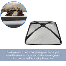 EasyGo FIRE SCREEN &ndash; FIRE PIT COVER &ndash; FIRE SCREEN PROTECTOR (21" Square)
