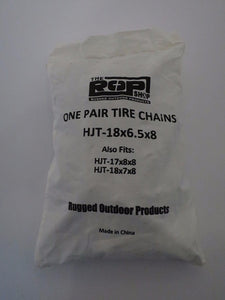 2 Link TIRE CHAINS 18x6.50-8 18x650-8 18x650x8 18-6.5-8 Tractor Rider Snowblower by The ROP Shop