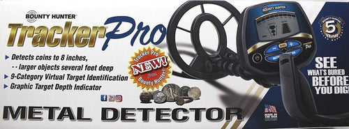 BOUNTY HUNTER TRACKER PRO ADJUSTABLE METAL DETECTOR w/ LCD TARGET ID