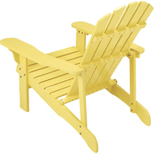 Classic Yellow Painted Wood Adirondack Chair