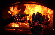 I-Live 932&deg;F Extreme Heat Resistant Gloves Set of 2 - Kitchen/Outdoor Hand Protection Gloves with Five Fingers - Use As Oven Glove, Pot Holders, BBQ Grilling Gloves for Grilling,Cooking,Backing