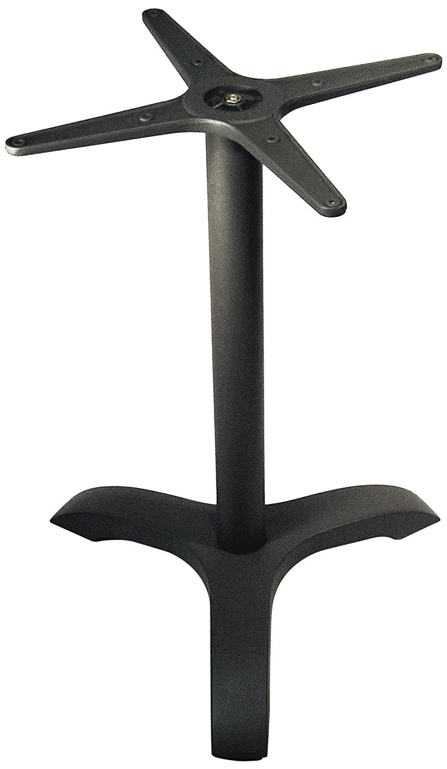 ATC Jennifer-3 Black Pepper Powder-Coated Cast Aluminum Table Base, 18-19/64" L x 18-19/64" W x 27-1/2" H