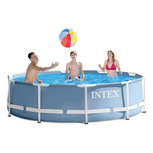 Intex 10' x 30" Prism Frame Round Above Ground Family Summer Swimming Pool