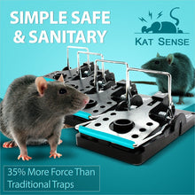 Large Rat Trap _ Mice Traps_ Best Humane Instant Kill Rodent Snap Traps That Work, [Reusable_Effective and Sanitary] Safe for Families and Pets
