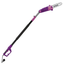 Snow Joe SWJ803E-PRP 10" 8 Amp Multi-Angle Telescopic Electric Pole Chain Saw, Purple