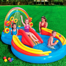 Intex Rainbow Ring Inflatable Play Center, 117" X 76" X 53", for Ages 2+