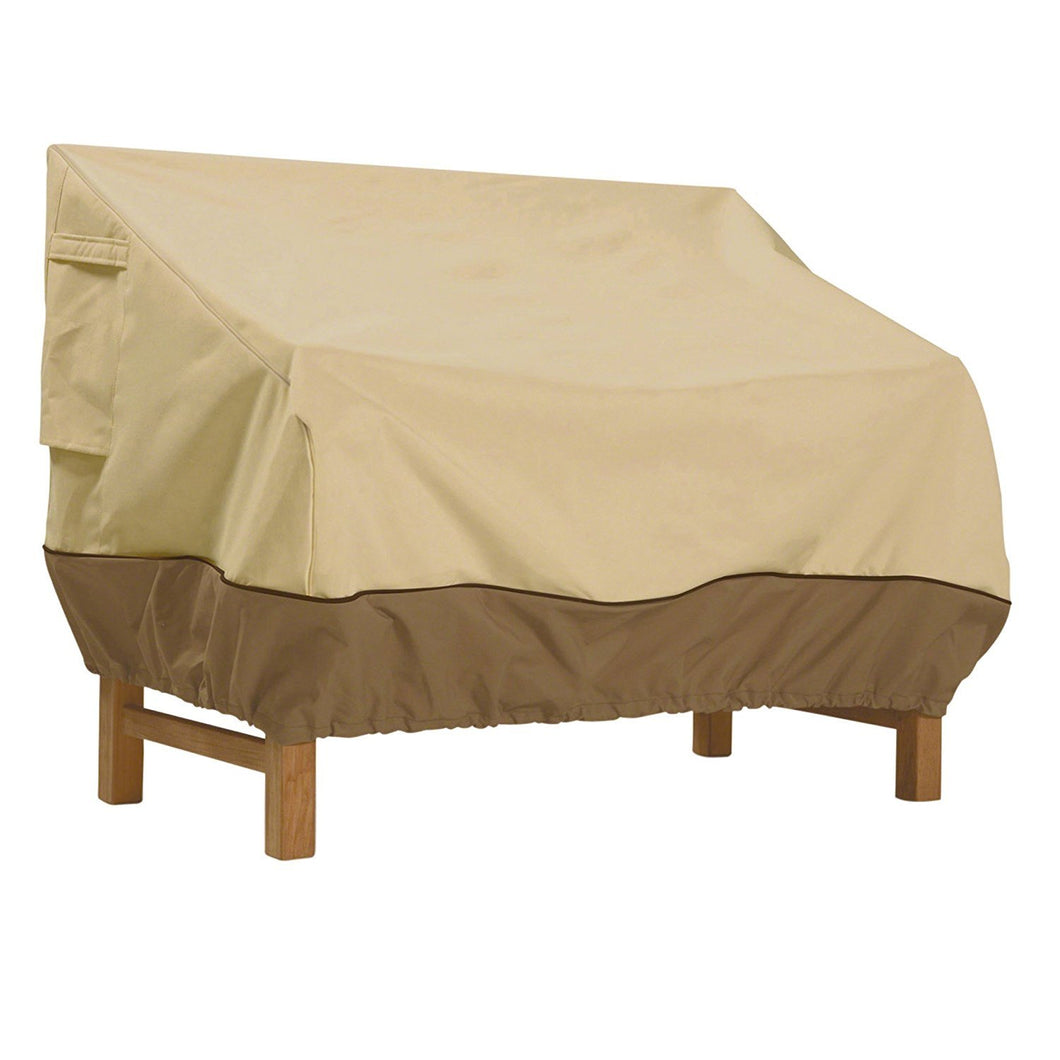 Classic Accessories Veranda Patio Bench Cover - Durable and Water Resistant Patio Set Cover, Large (55-647-011501-00)