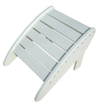 Phat Tommy Recycled Poly Resin Folding Ottoman &ndash; Durable and Nature-Friendly Patio Furniture matches Adirondack, White